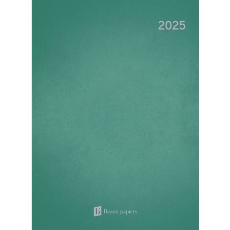 Agenda Semainier 2025 turquoise