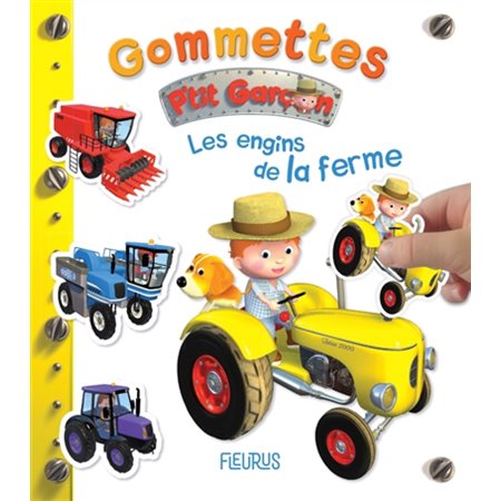 Les engins de la ferme, P'tit garçon. Gommettes