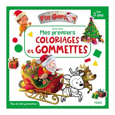 Mes premiers coloriages et gommettes : Noël, Coloriage