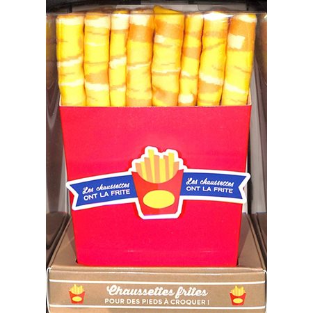 Les chaussettes ont la frite : chaussettes frites pour des pieds à croquer !