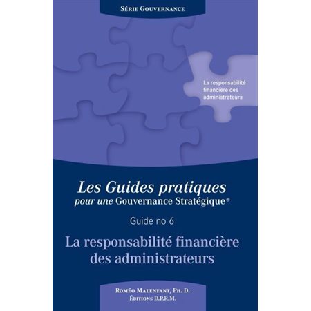 La responsabilité financière des administrateurs, G. pratiques pour une gouvernance stratégique #06