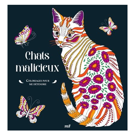 Chats malicieux, Coloriages pour me détendre