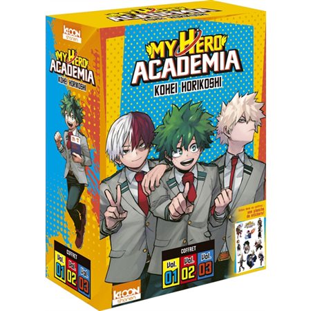 My hero academia : coffret vol. 1 à 3