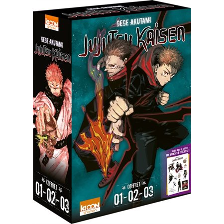 Jujutsu kaisen : coffret 01, 02, 03