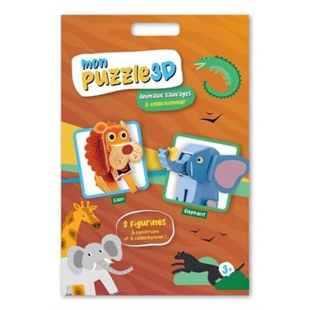 Animaux Sauvages à collectionner : Mon puzzle 3D