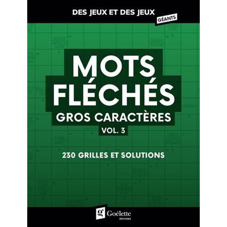 Mots Fléchés Gros caratères vol 3
