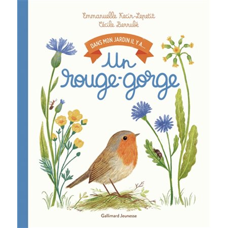 Un rouge-gorge, Dans mon jardin, il y a...