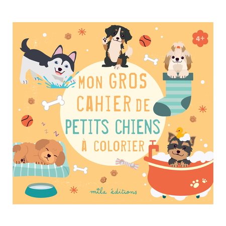 Mon gros cahier de petits chiens à colorier
