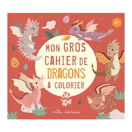 Mon gros cahier de dragons à colorier